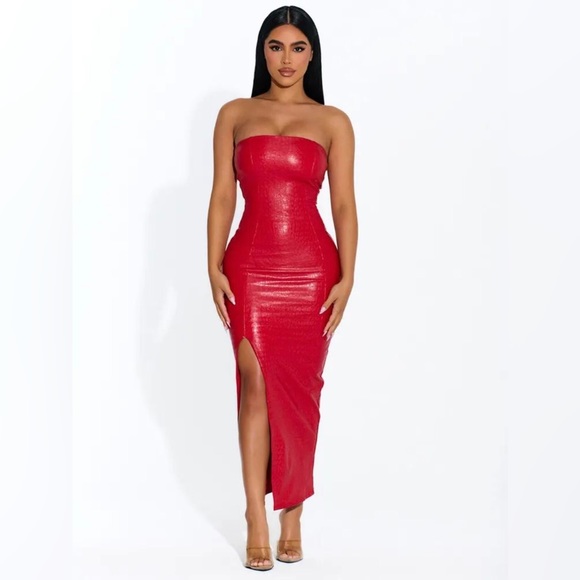 Naked Wardrobe The Crocodile Chic Dress - Picture 1 of 15